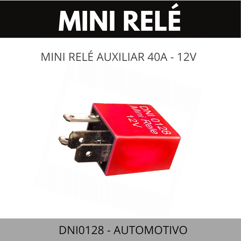 DNI0128 Mini Relé Auxiliar - Neno Auto Peças