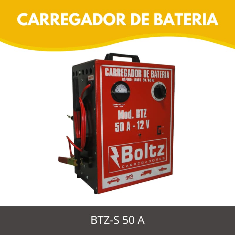 Carregador de Bateria Boltz Modelo: BTZ-S 50A