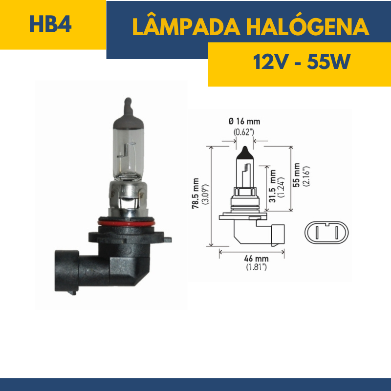 Lâmpada Halógena HB4 - Fornecedor Hella